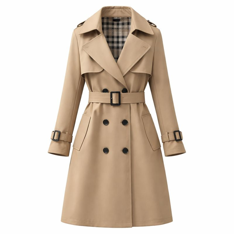 Fitted Trench Coat - Beige