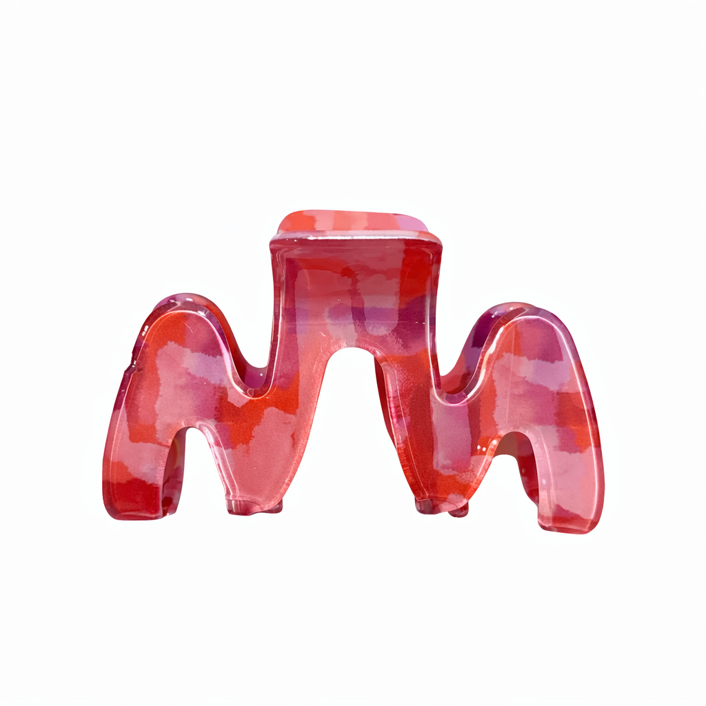 Hair ClawClip - Colorful Red