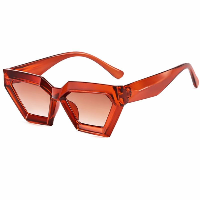 نظارات شمسية بتصميم عين القطة - أحمر